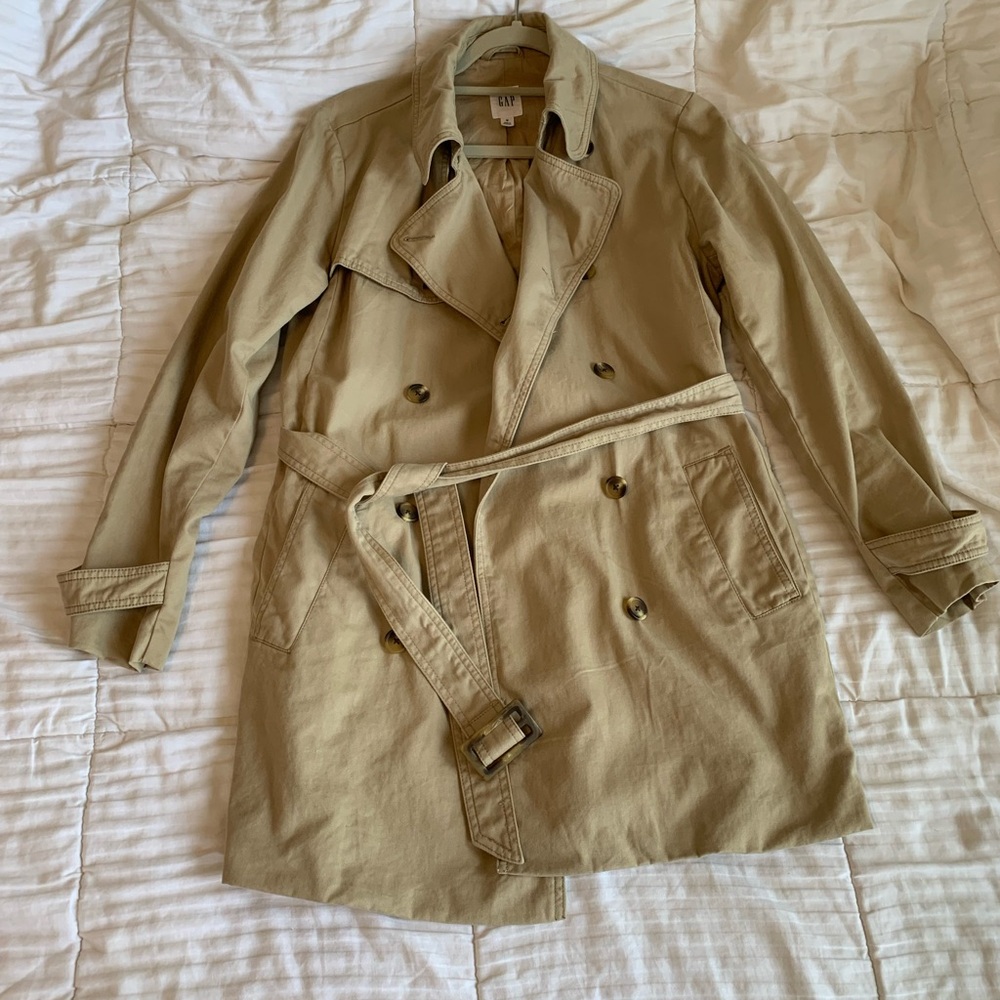 GAP Tan Trench Coat with Belt